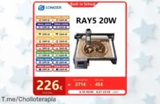 Descubre el grabador láser de 20W con precisión increíble y pantalla táctil, un super chollo con descuento brutal que no puedes dejar escapar aprovecha ya esta oferta limitada