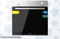 Descubre el horno Cecotec 77L con vapor y limpieza fácil disfruta de un precio loco para cocinar platos jugosos y crujientes aprovecha este ofertón único ¡corre que vuelan!