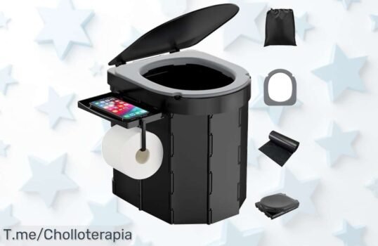 Descubre el inodoro portátil que aguanta hasta 200 kg con soporte móvil y bolsa impermeable precio loco nunca visto aprovecha este ofertón antes que se acabe