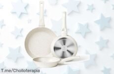 Descubre el juego de sartenes antiadherentes Innerwell con base triple que reparte calor perfecto disfruta este ofertón a precio loco y aprovecha ya antes que se agote