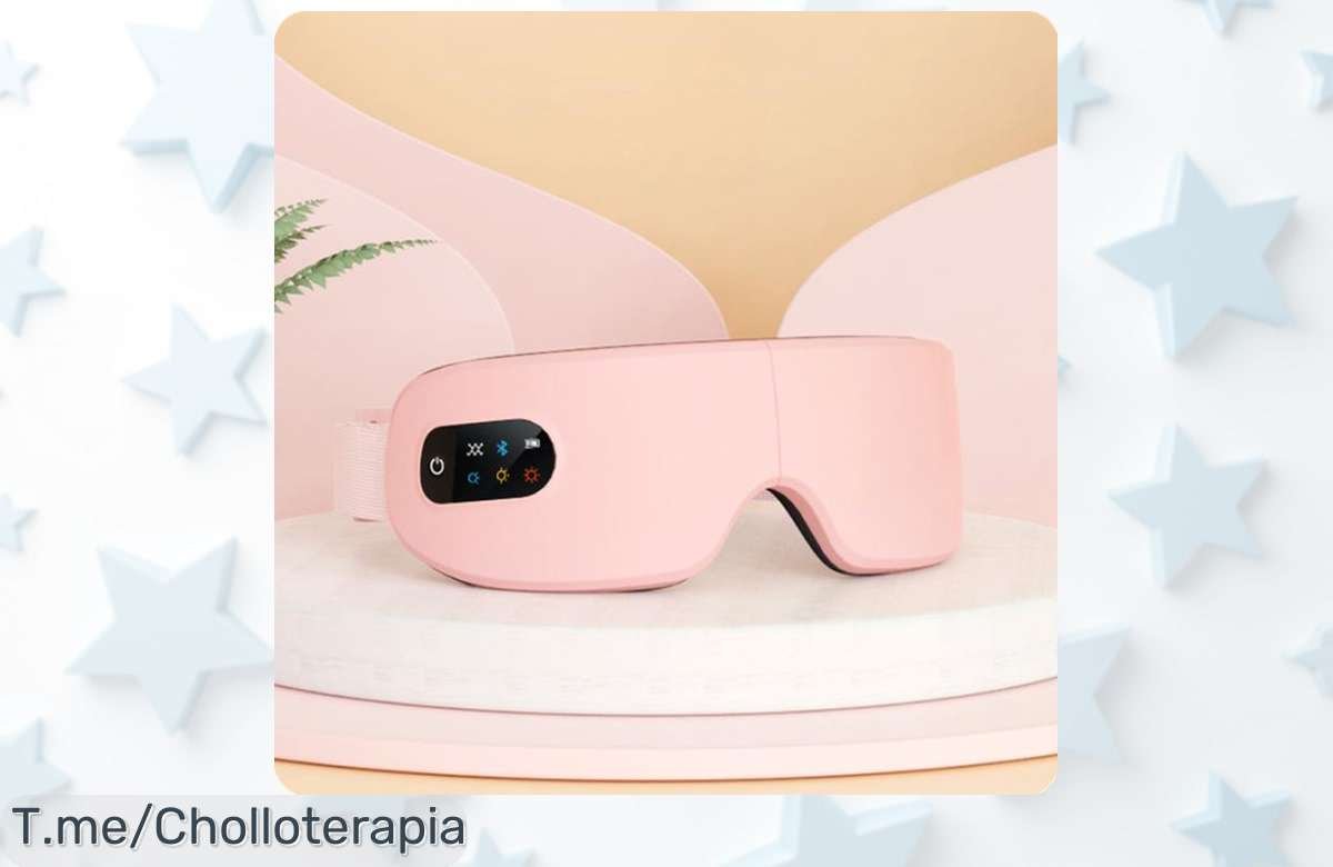 Descubre el masajeador de ojos con calor y música Bluetooth que elimina la fatiga ocular para mejorar tu sueño precio loco y descuento brutal nunca visto aprovecha el ofertón ya