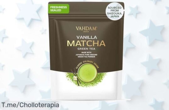 Descubre el matcha premium con vainilla natural directo de Japón disfruta hasta 50 tazas con sabor único en un ofertón limitado ¡precio loco y descuento brutal aprovecha ya!
