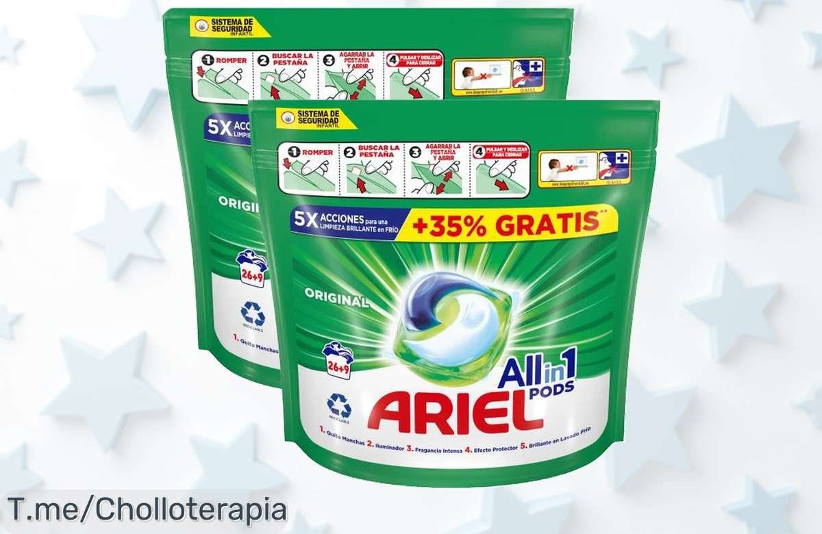 Descubre el pack Ariel Allin1 con 70 pods para lavar y despreocuparte precio loco descuento brutal nunca visto ¡compra ya antes que se acabe este super chollo!