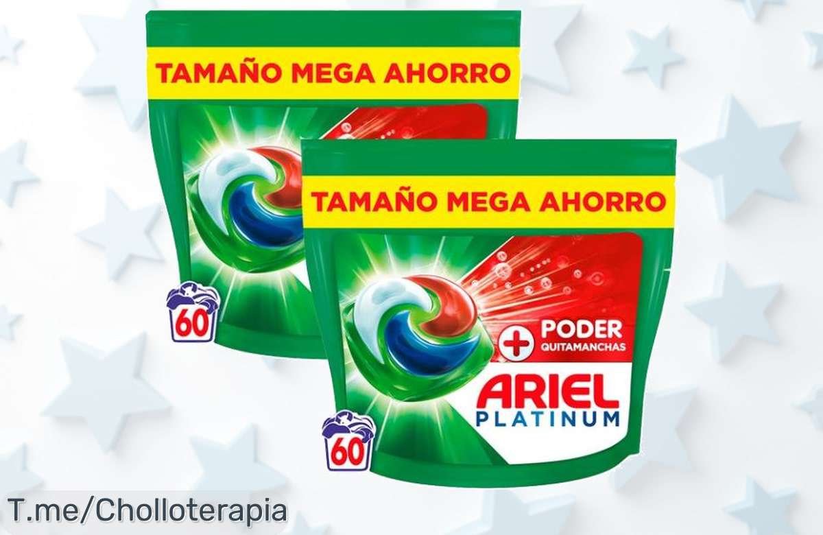 Descubre el pack mega ahorro Ariel Platinum 120 cápsulas con extra poder que deja tu ropa impecable aprovecha este ofertón y precio loco que no vuelve ¡compra ya!
