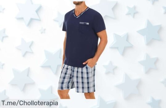 Descubre el pijama Demegimi hombre algodón verano con bolsillos un super chollo por tiempo limitado aprovecha este ofertón y consigue tu precio loco nunca visto ¡corre!