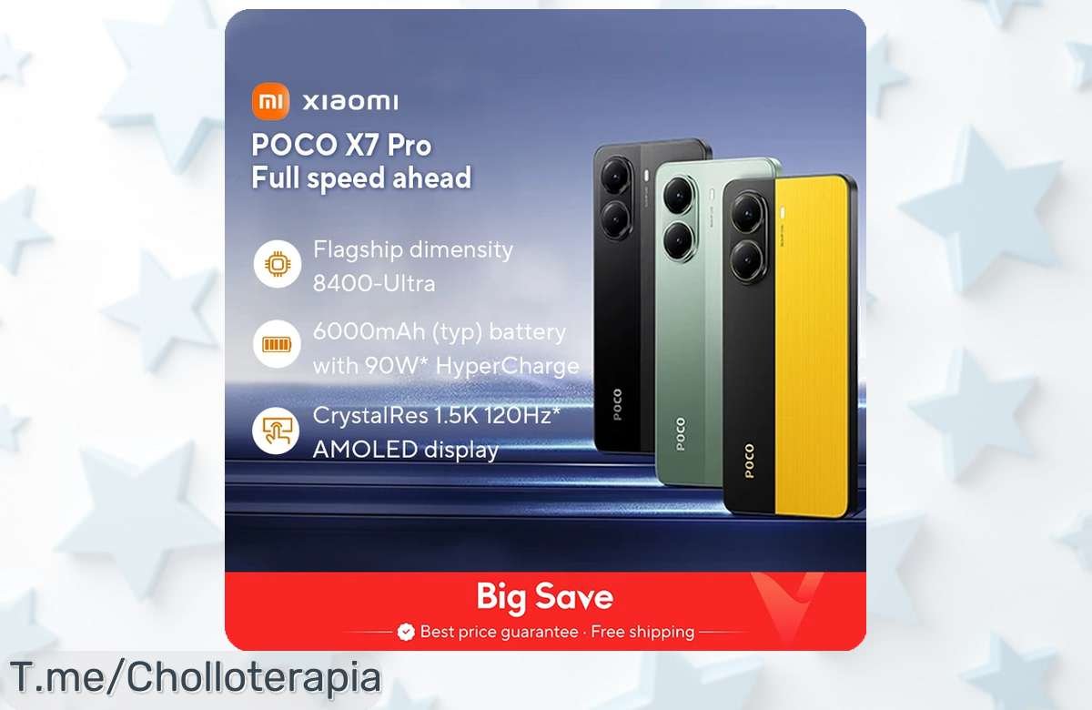 Descubre el poco x7 pro con cámara 50mp y batería gigante ahora en un ofertón nunca visto con precio loco que vuela rápido ¡aprovecha ya este super chollo limitado!