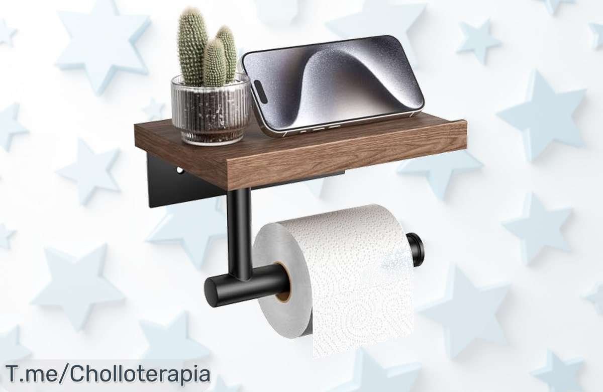 Descubre el portarrollos tindbea con estante resistente y diseño premium disfruta este super chollo con descuento brutal precio de ganga que no durará corre ya