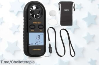 Descubre el proster anemómetro digital con pantalla LCD súper preciso para viento y temperatura aprovecha este ofertón con precio loco nunca visto ¡compra ya antes que se agote!