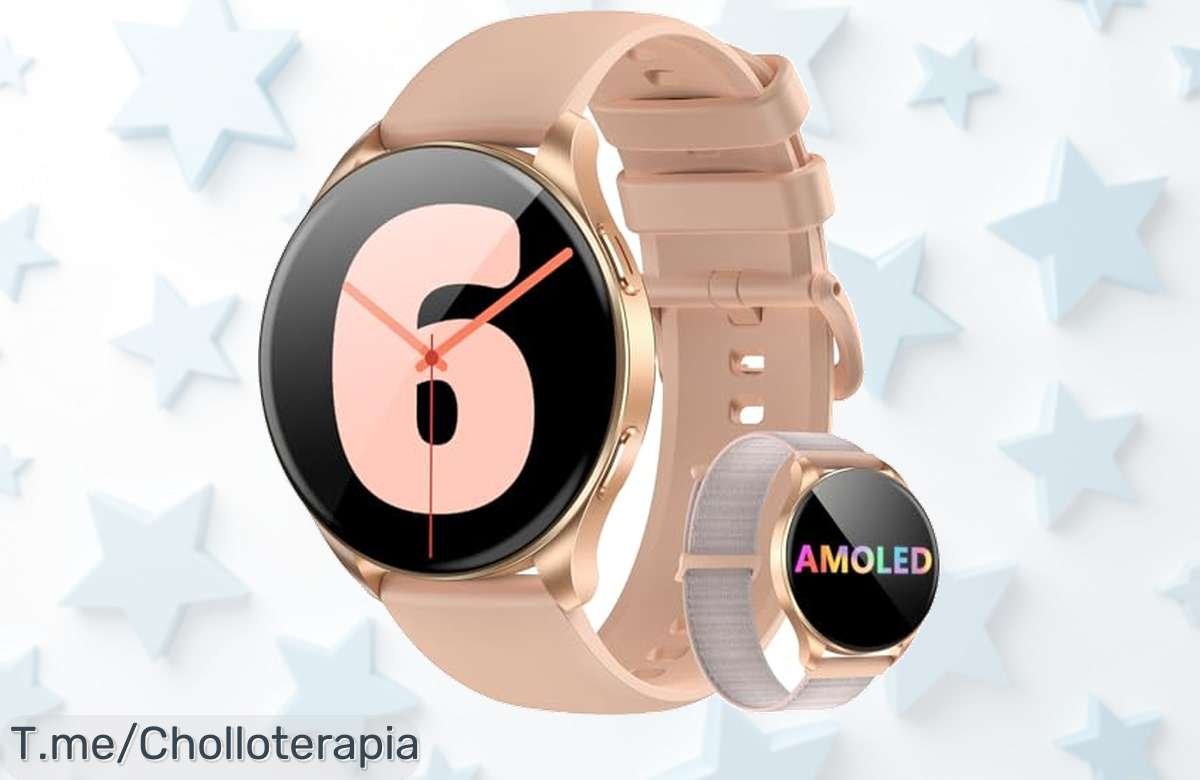 Descubre el reloj inteligente con pantalla AMOLED y llamadas Bluetooth precio loco descuento brutal más de 100 modos deportivos ¡ofertón que no puedes dejar pasar compra ya!