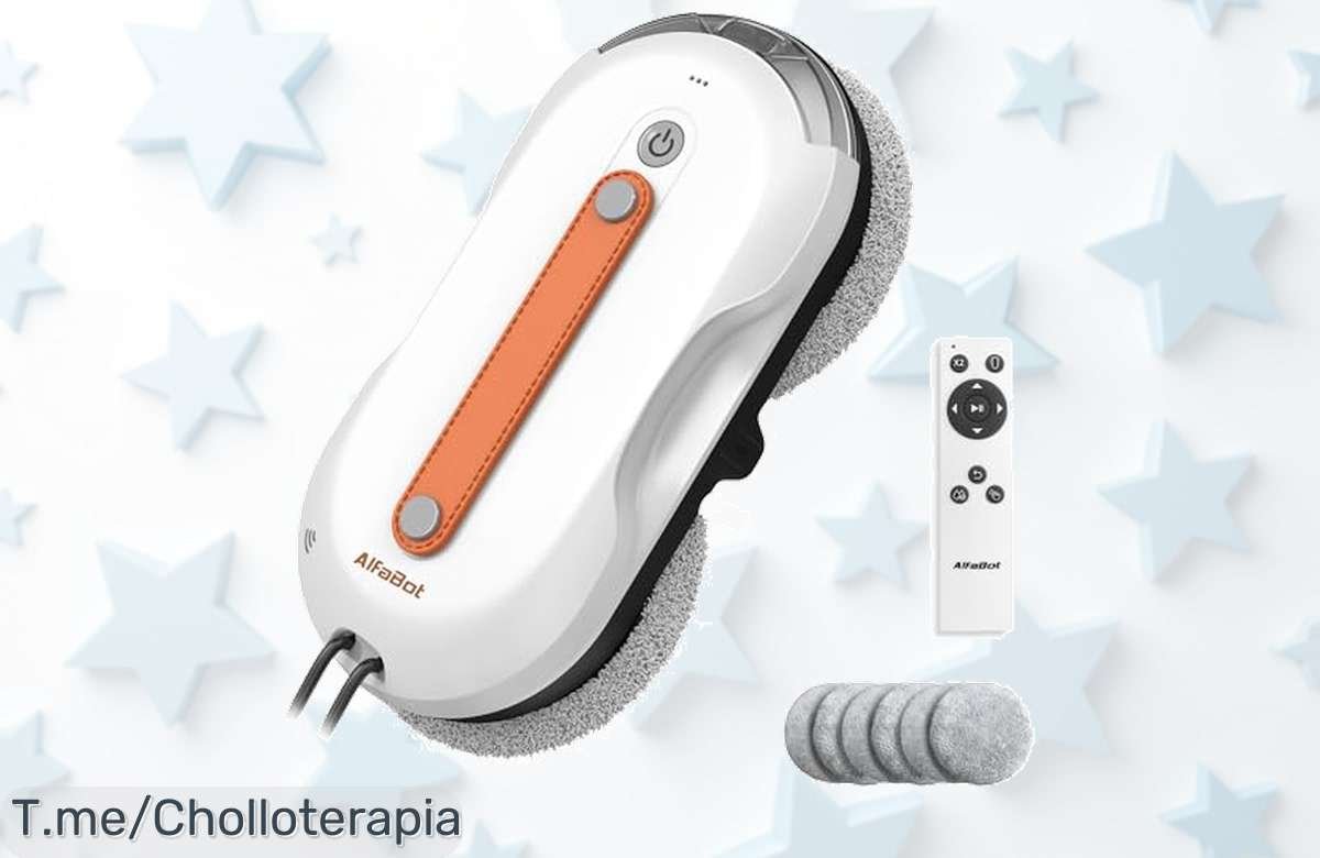 Descubre el robot limpiaventanas AlfaBot X7 Pro con rociado bilateral para limpieza sin rayas disfruta de un precio loco y descuento brutal oferta nunca vista ¡compra ya!