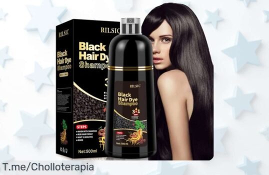 Descubre el shampoo tinte 3 en 1 para cubrir canas rápido y fácil con brillo natural precio de ganga solo por tiempo limitado ¡aprovecha este descuento brutal ya!