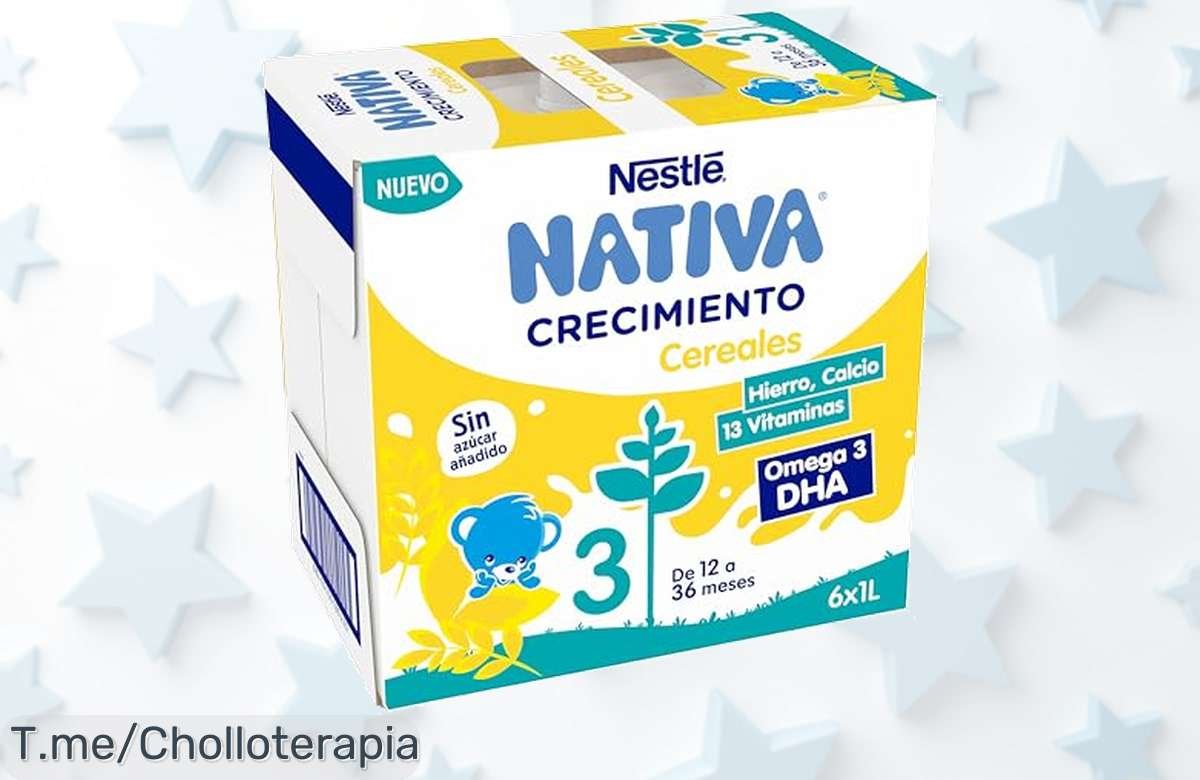 Descubre el super chollo Nestlé Nativa leche crecimiento con omega 3 y calcio precio loco nunca visto fortalece huesos y potencia cerebro ¡ofertón limitado actúa ya!
