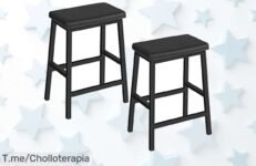 Descubre el super chollo de 2 taburetes HOOBRO resistentes y fáciles de montar precio de ganga que no podrás dejar pasar compra ya antes que se agote esta oferta limitada