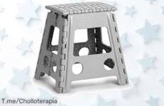 Descubre el taburete plegable zeller con pies antideslizantes y soporte de 150 kg precio loco nunca visto que no puedes dejar pasar llévate este ofertón ya antes que se agote