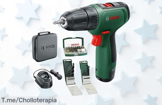 Descubre el taladro Bosch EasyDrill con luz led y brocas a precio loco potencia 12 V ideal para todo aprovecha este ofertón único antes que se acabe compra ya