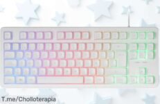 Descubre el teclado gaming TKL Mars Gaming MK023 con tecnología híbrida HMech y luces FRGB disfruta de un precio loco nunca visto aprovecha este ofertón ya antes que desaparezca