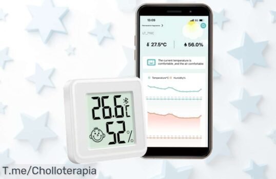 Descubre el termómetro higrómetro Bluetooth con lectura ultra precisa y control móvil un super chollo con descuento brutal que nunca viste compra ya precio loco y oferta limitada