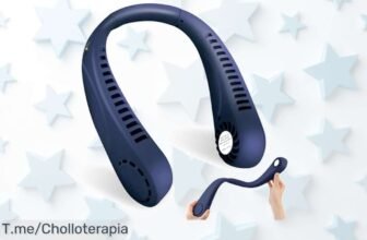 Descubre el ventilador de cuello sin aspas 360° con batería potente un super chollo que te refresca en segundos y ofrece libertad total aprovecha este ofertón precio loco gratis nunca visto corre ya