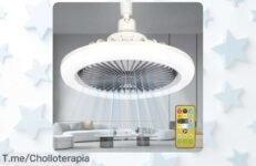 Descubre el ventilador de techo Xiexieni con luz LED y mando, súper silencioso y regulable que refresca tu hogar a un precio loco nunca visto ¡aprovecha este super chollo ya!