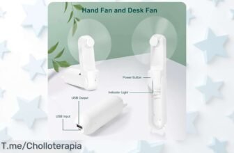 Descubre el ventilador portátil jophek súper silencioso con batería duradera un ofertón nunca visto para llevar frescura al instante aprovecha este descuento brutal precio loco solo hoy ¡compra ya!