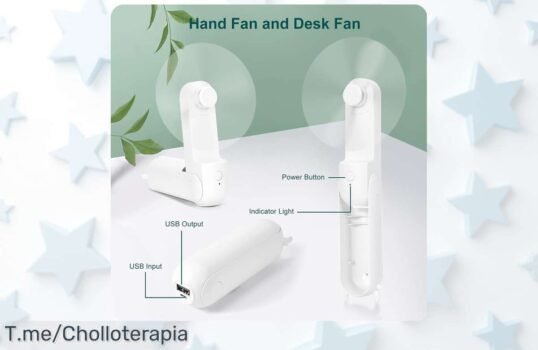 Descubre el ventilador portátil jophek súper silencioso con batería duradera un ofertón nunca visto para llevar frescura al instante aprovecha este descuento brutal precio loco solo hoy ¡compra ya!