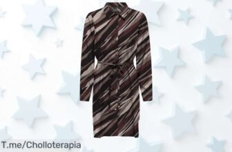 Descubre el vestido Only Onlnova Life Vis L S Brown Stone con un estilo único y precio loco nunca visto consigue este ofertón limitado ya antes que se agote