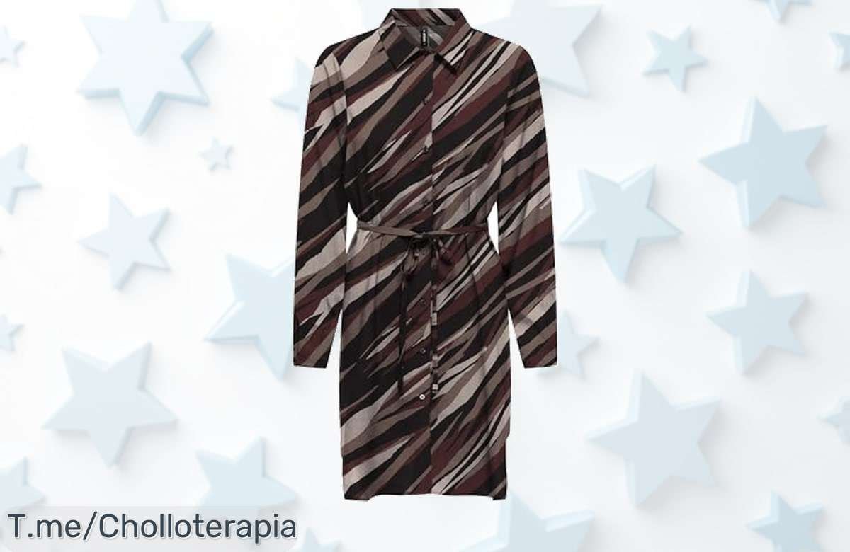 Descubre el vestido Only Onlnova Life Vis L S Brown Stone con un estilo único y precio loco nunca visto consigue este ofertón limitado ya antes que se agote