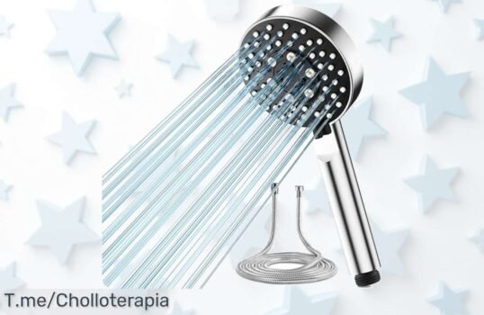 Descubre la alcachofa de ducha con presión turbo y 5 modos para un chorro potente que no se atasca aprovecha este super chollo con descuento brutal oferta limitada actúa ya