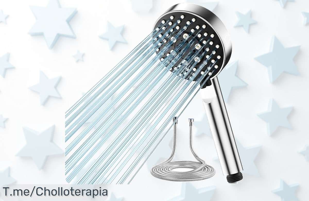 Descubre la alcachofa de ducha con presión turbo y 5 modos para un chorro potente que no se atasca aprovecha este super chollo con descuento brutal oferta limitada actúa ya