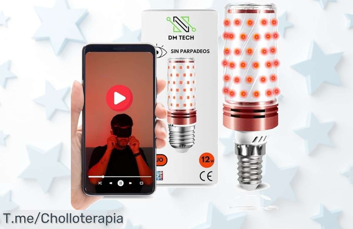 Descubre la bombilla luz roja DM TECH pack flicker free para dormir mejor sin luz azul con un descuento brutal y precio de ganga aprovecha este ofertón nunca visto ya