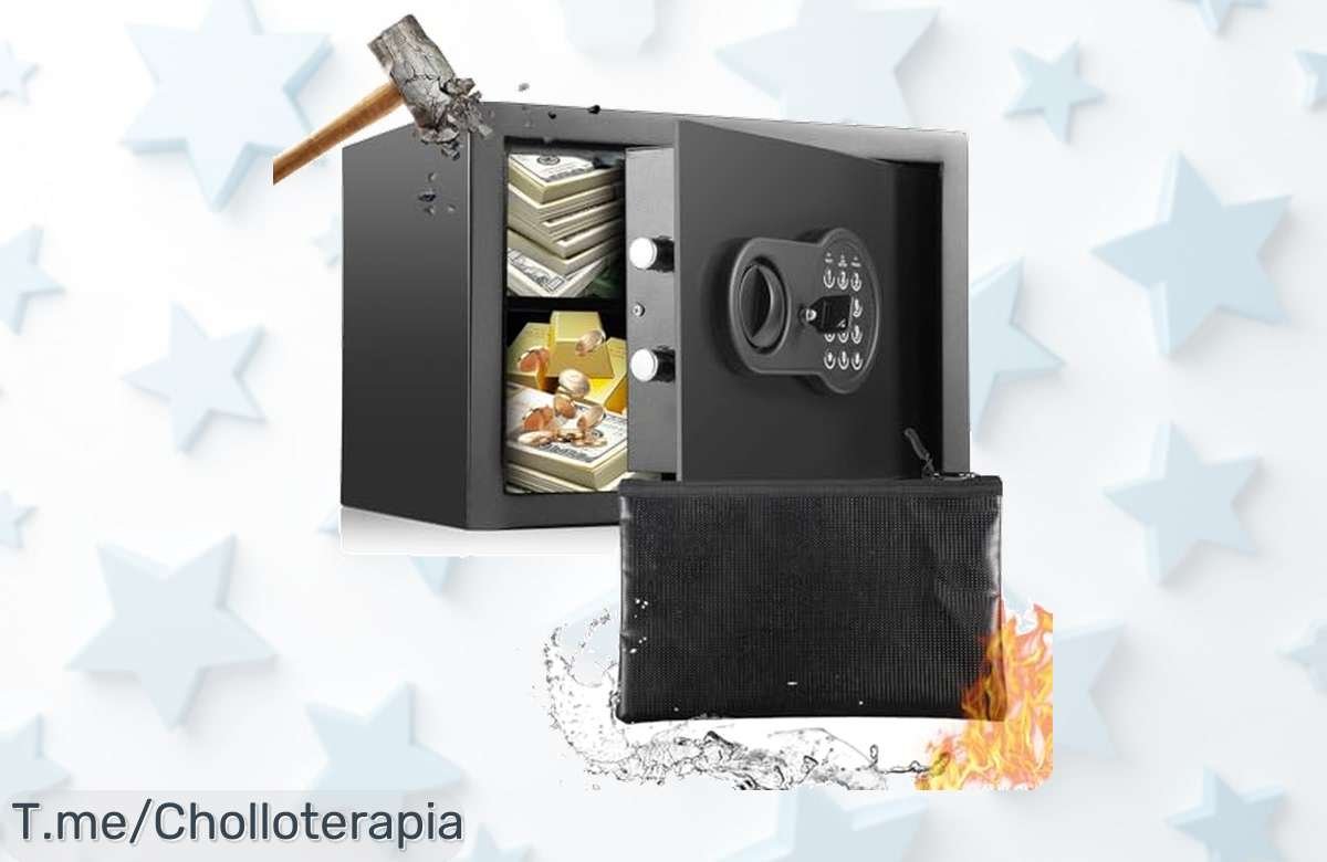 Descubre la caja fuerte pequeña ignífuga e impermeable con teclado digital el ofertón nunca visto que protege tus joyas y documentos al mejor precio de ganga ¡apresúrate ya!