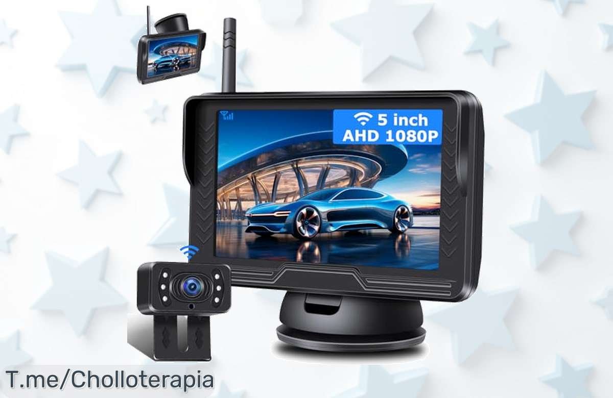 Descubre la cámara marcha atrás inalámbrica 1080p con visión nocturna y súper gran angular disfruta de un descuento brutal en este super chollo precio loco limitado actúa ya