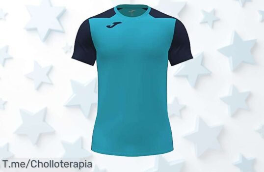 Descubre la camiseta Joma hombre turquesa fluor con material súper resistente calidad que dura y dura precio loco en un ofertón único aprovecha ya antes de que se agote