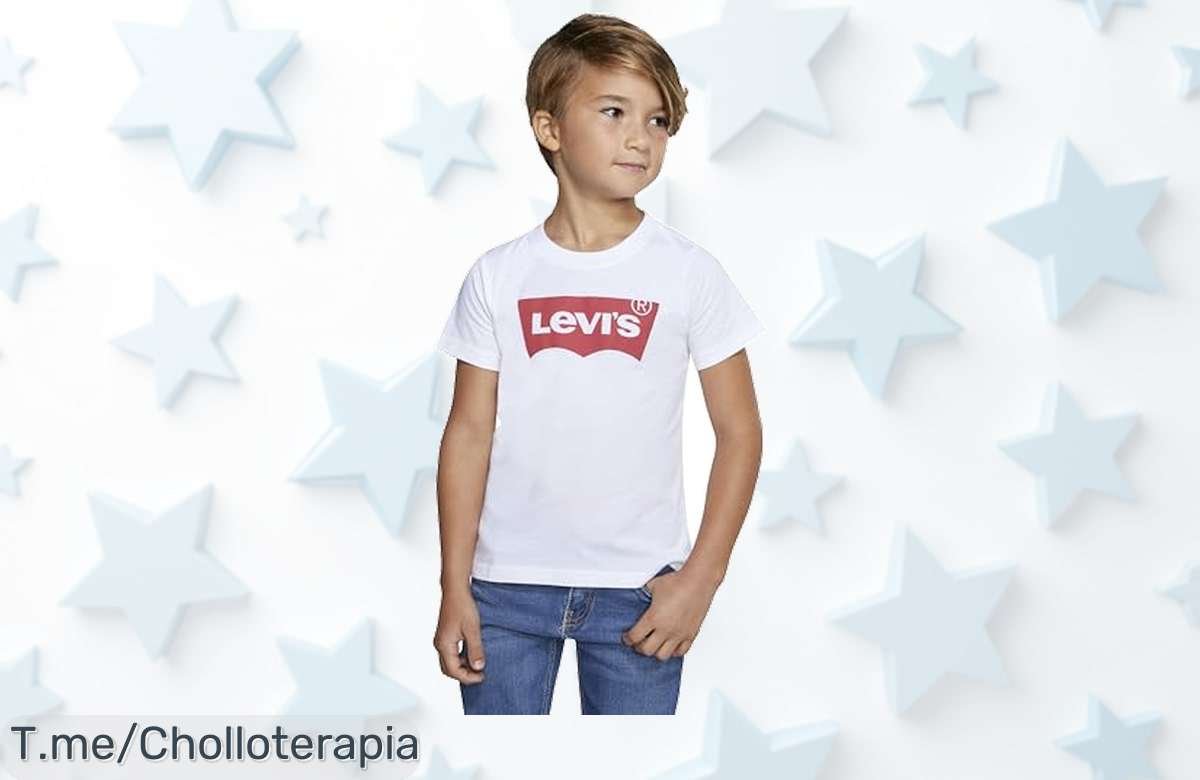 Descubre la camiseta Levi’s Lvb batwing para niños con tela resistente que dura mucho y un corte genial a precio loco nunca visto corre ya por este ofertón único y limitado