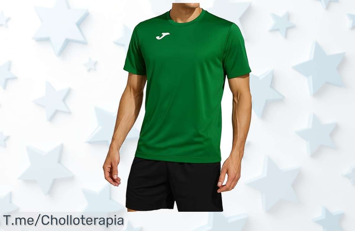 Descubre la camiseta verde Joma Combi de secado ultra rápido precio loco con estilo que nunca pasa aprovecha este super chollo antes que se acabe el descuento brutal limitado