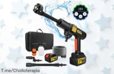 Descubre la hidrolimpiadora portátil potente con conexión fácil y boquillas versátiles ahora en un ofertón nunca visto precio loco ¡aprovecha este descuento brutal antes que se acabe!