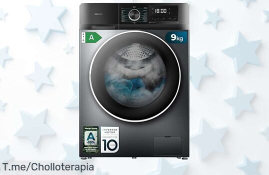 Descubre la lavadora Cecotec Bolero Dresscode con motor inverter silencioso y 16 programas disfruta de un super chollo a precio loco aprovecha ya este ofertón único solo hoy