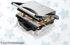 Descubre la parrilla eléctrica rock’ngrill 1000w con placa antimanchas que cocina rápido y limpia fácil precio loco descuento brutal nunca visto compra ahora oferta limitada