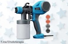 Descubre la pistola de pintura eléctrica Tilswall ultraligera con 4 boquillas y 3 modos, aprovecha este ofertón único con descuento brutal antes que desaparezca ¡precio de ganga!