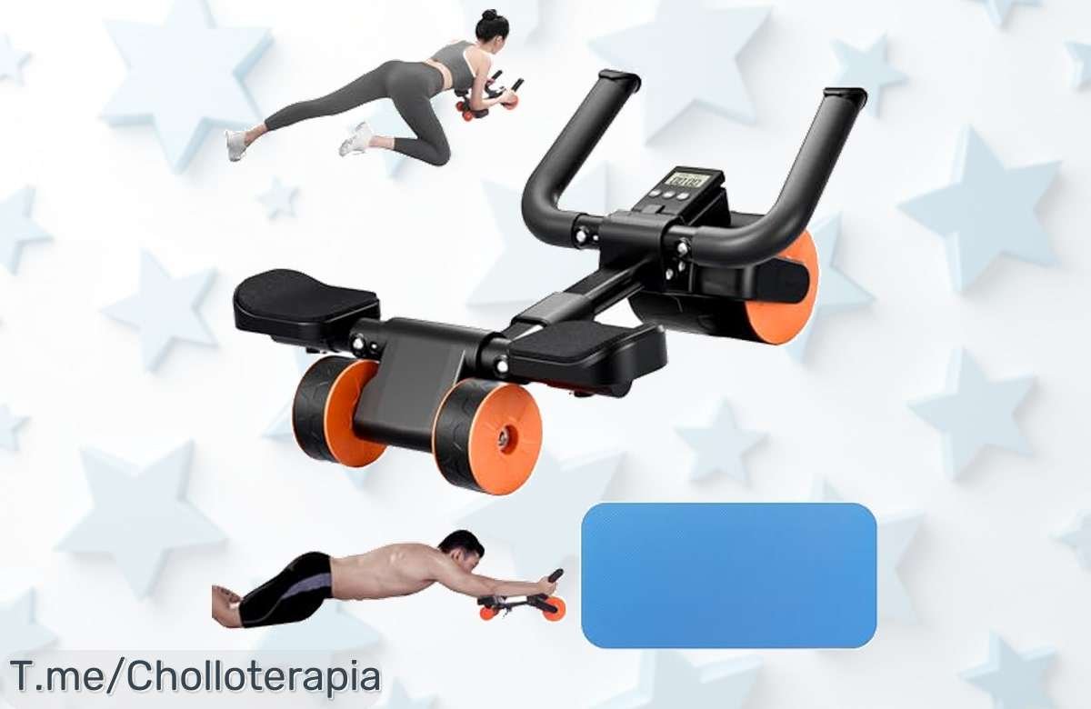 Descubre la rueda abdominal tres en uno con rebote automático y doble resorte que transforma tu cuerpo rápido precio loco nunca visto ¡aprovecha este ofertón ya!