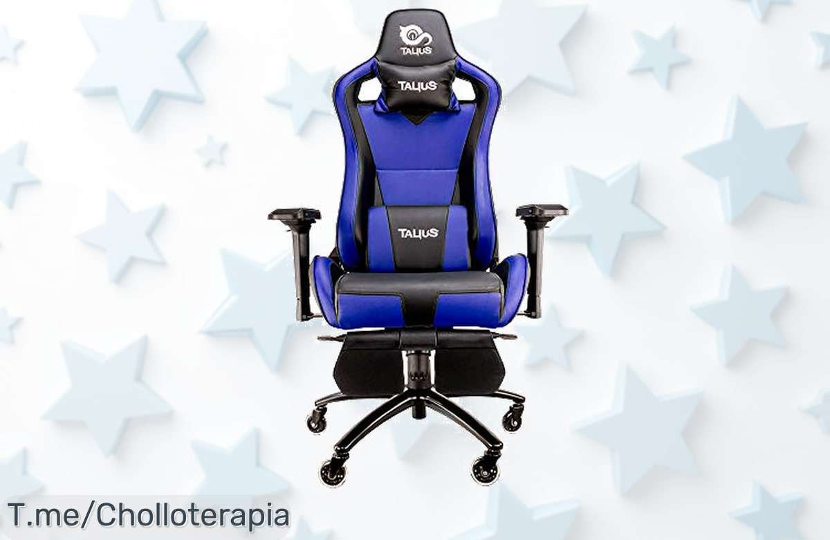Descubre la silla Talius Caiman V2 con reposapiés extraíble y reposabrazos 4D en un ofertón nunca visto disfruta de confort único a precio loco ¡aprovecha ya este super chollo limitado!