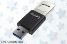 Descubre la unidad USB 30 Lexar JumpDrive F35 Pro con seguridad de huella digital hasta 10 usuarios en un super chollo nunca visto compra ya a precio loco por tiempo limitado
