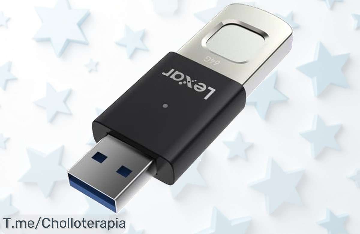 Descubre la unidad USB 3.0 Lexar JumpDrive F35 Pro con seguridad de huella digital hasta 10 usuarios en un super chollo nunca visto compra ya a precio loco por tiempo limitado