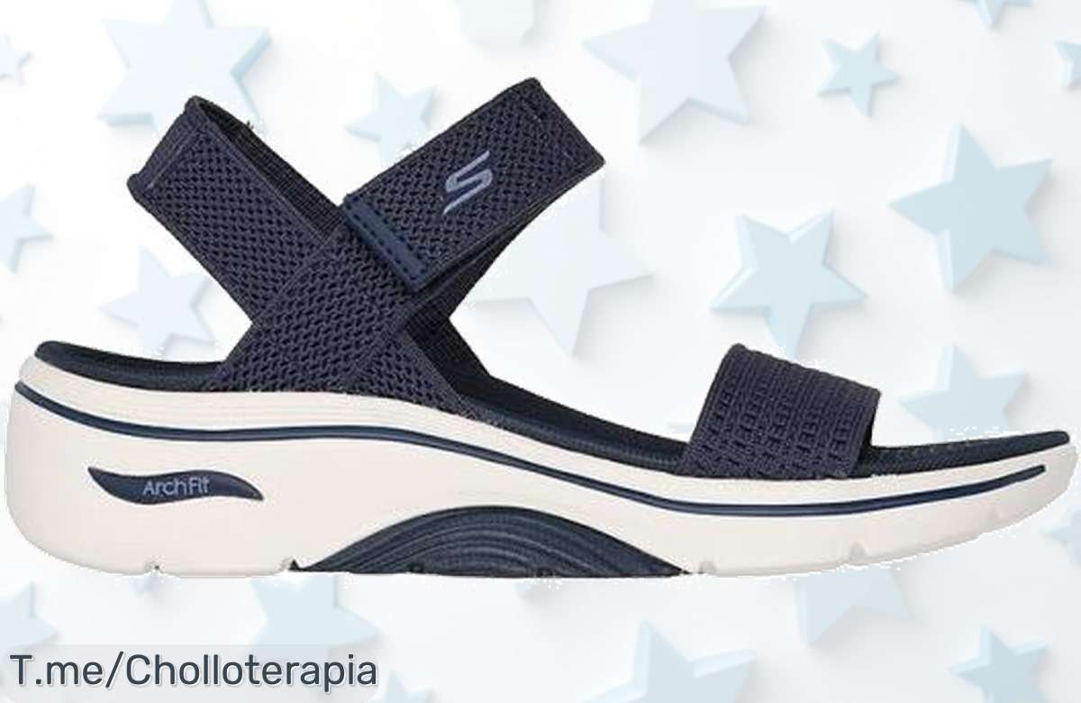 Descubre las Skechers Arch Fi 2.0 Annie azul marino con diseño único precio loco y descuento brutal para que camines cómoda y estilosa aprovecha este super chollo ya mismo