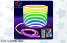 Descubre las luces de neón led flexibles con mando y app un ofertón con modos divertidos y resistencia total para exterior disfruta este descuento brutal por tiempo limitado actúa ya