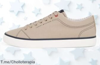 Descubre las sneaker beige Tommy Hilfiger con suela vulcanizada diseño único que enamora ajuste perfecto super chollo en un precio brutal no te quedes sin ellas corre ya