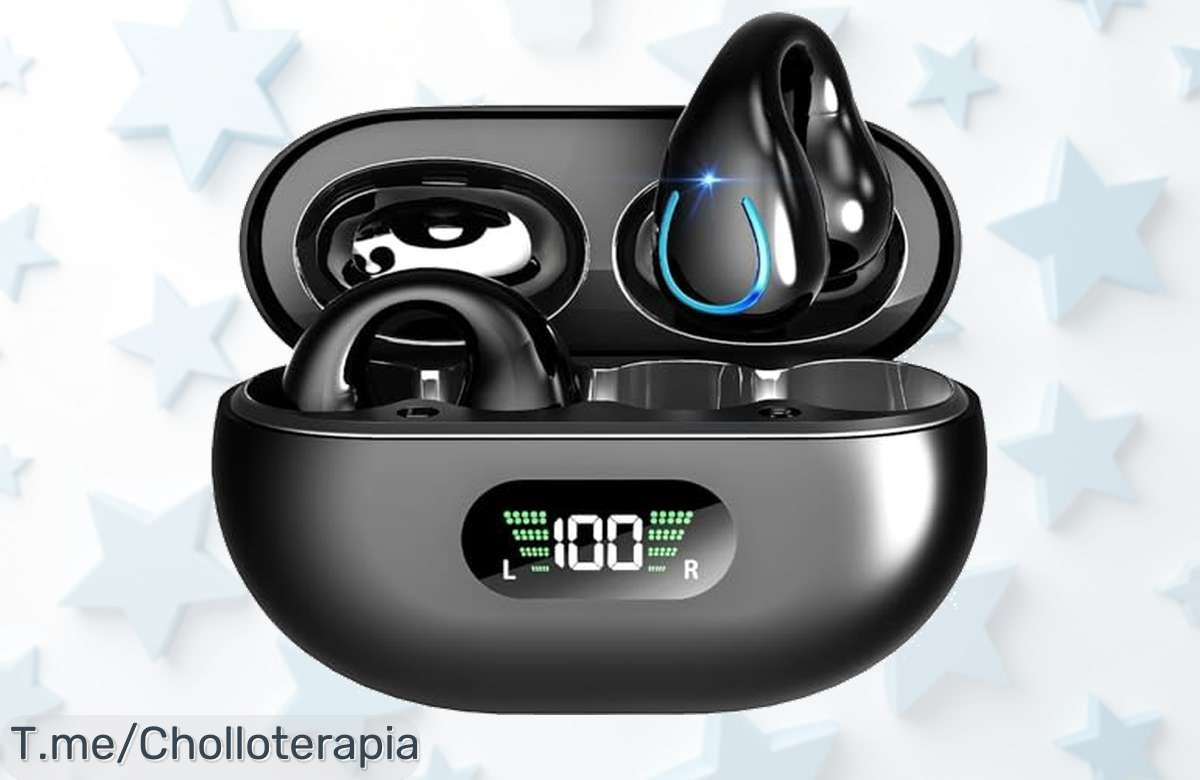 Descubre los CoolJumper auriculares óseos con bluetooth 5.3, batería de 36h y sonido HD en un ofertón con descuento brutal nunca visto aprovecha este super chollo hoy mismo