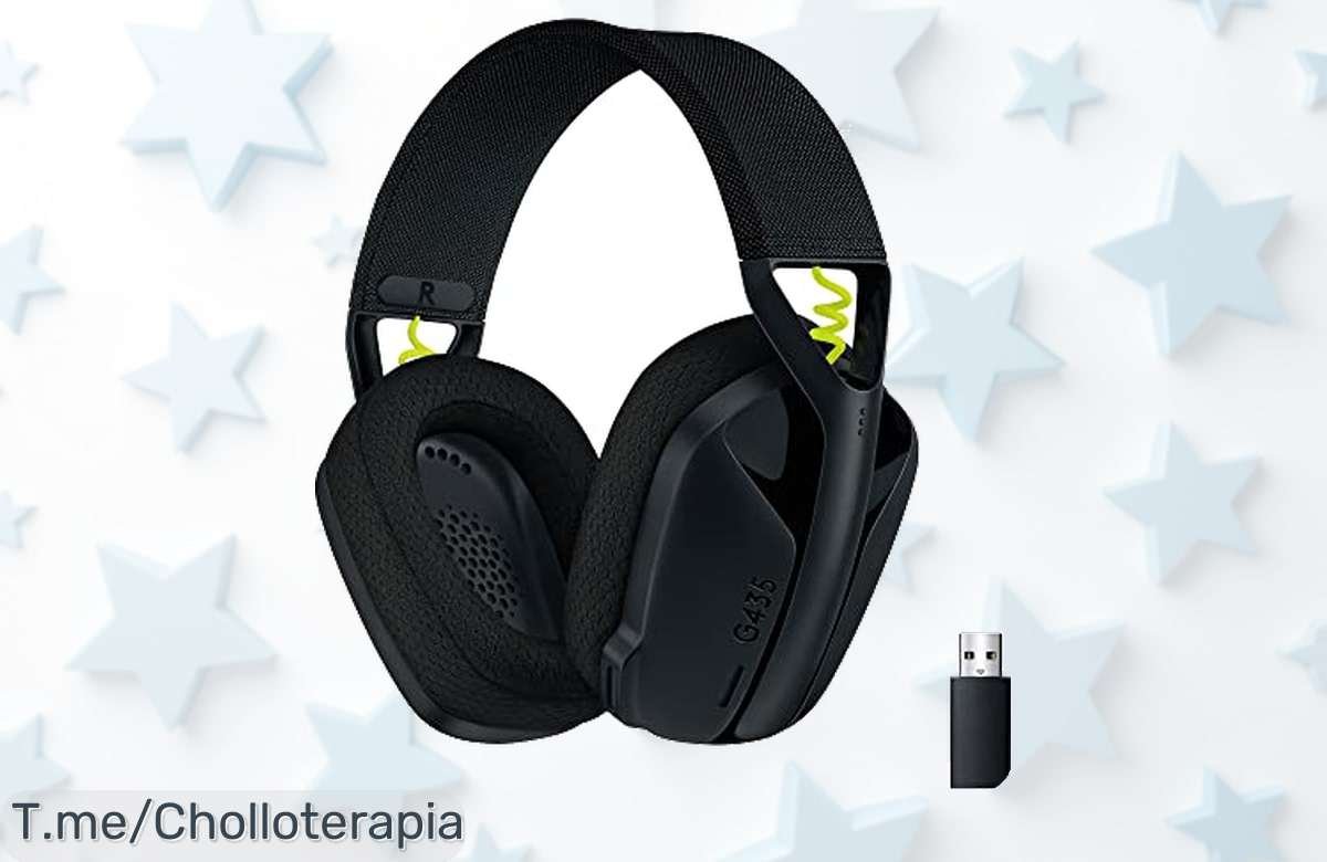 Descubre los auriculares Logitech G435 con sonido Dolby Atmos y micrófono doble a un precio loco olvídate de las interrupciones 18h de juego garantizadas ¡Aprovecha este ofertón único ya!