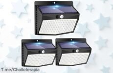 Descubre los focos solares 138 LED con sensor que encienden al instante y resisten lluvia y frío precio loco para iluminar tu hogar no pierdas este ofertón único actúa ya