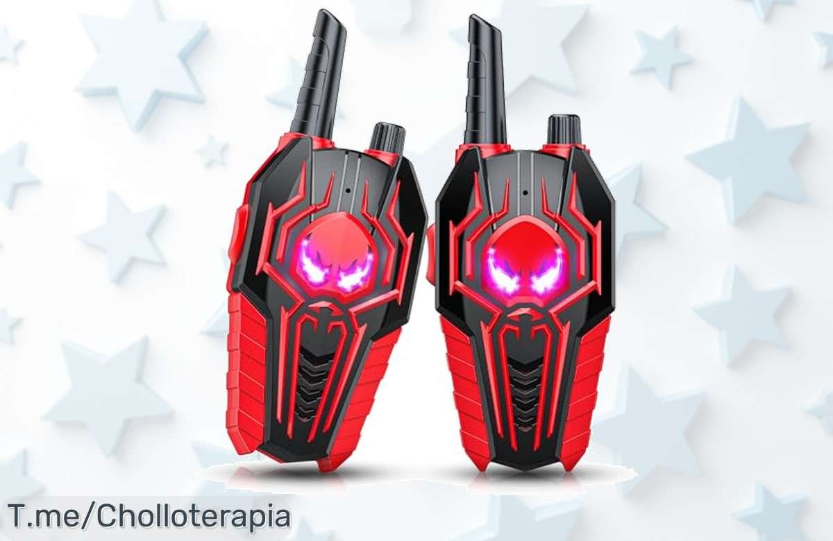 Descubre toyokid spider walkie talkie para niños con comunicación clara hasta 300m a un precio loco y descuento brutal Aprovecha este super chollo antes que se acabe